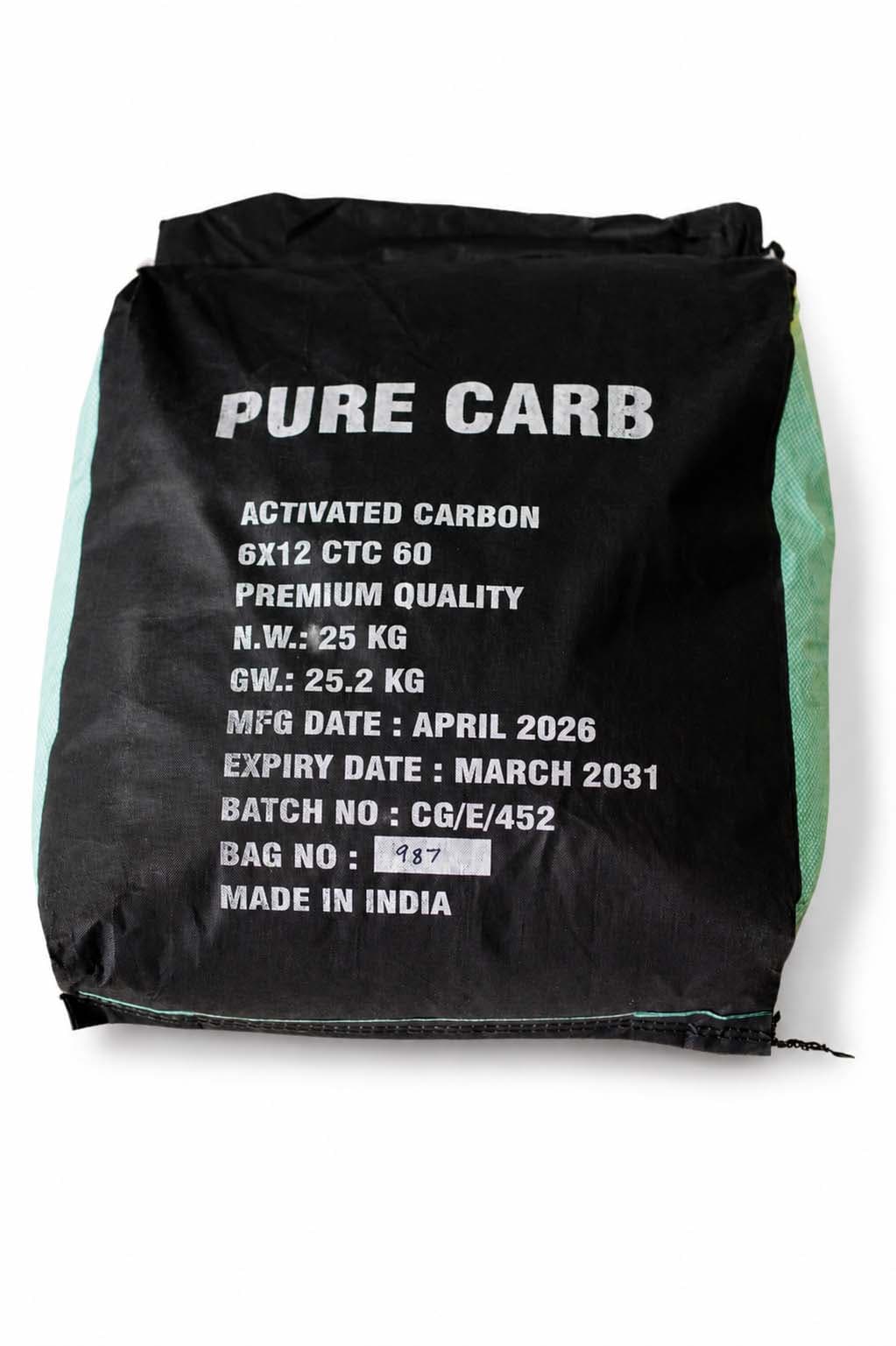 Pure Carb activated carbon bulk stock bag