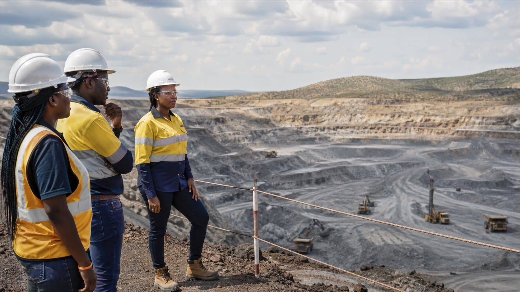 Illustrative open-pit mining support scene in Tanzania